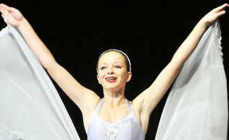Flying high: Rosie Peterson looks set to take off to new dance heights in the Novice Modern Expressive Solo Open Age competition. Flying high: Rosie Peterson looks set to take off to new dance heights in the Novice Modern Expressive Solo Open Age competition.